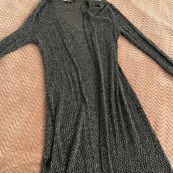 Ambiance Long Black Cardigan - Picture 4 of 4